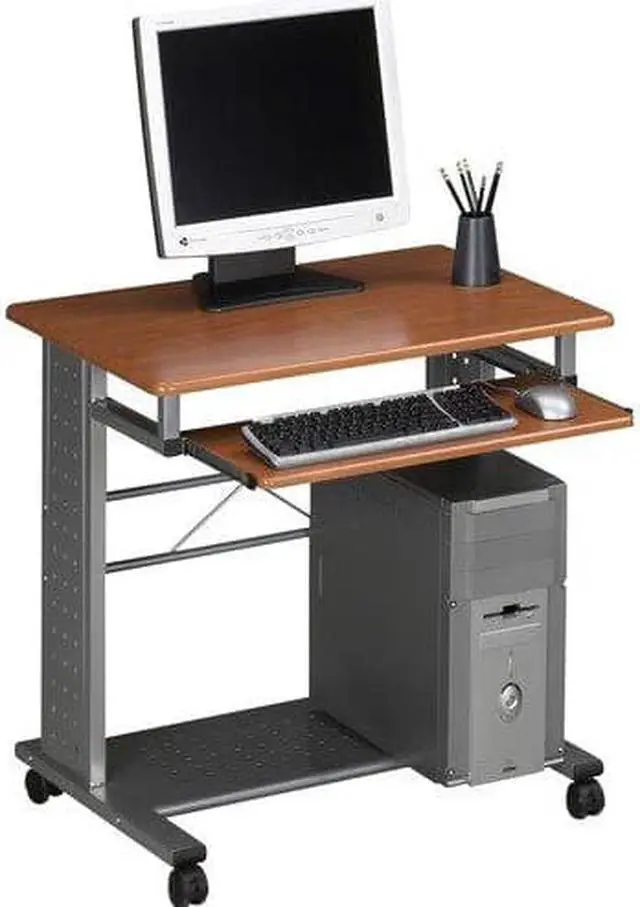 Alt view image 8 of 12 - Mayline Empire Mobile PC Cart 29-3/4w x 23-1/2d x 29-3/4h Medium Cherry 945MEC