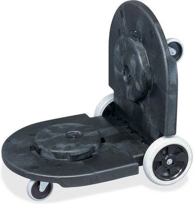 Alt view image 11 of 13 - Rubbermaid Commercial Tandem Dolly Two-Container 300lb Capacity 20 1/4w x 45d x