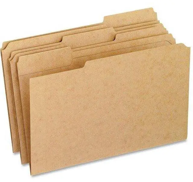 Alt view image 4 of 5 - Pendaflex Two-Ply Dark Kraft File Folders 1/3 Cut Top Tab Legal Brown 100/Box RK15313