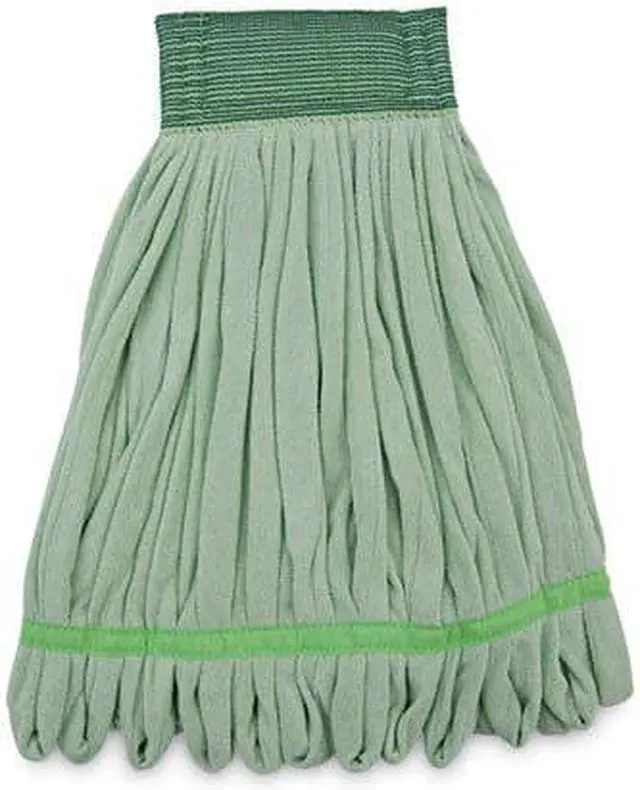 Alt view image 6 of 13 - Boardwalk Microfiber Looped-End Wet Mop Head Medium Green MWTMG