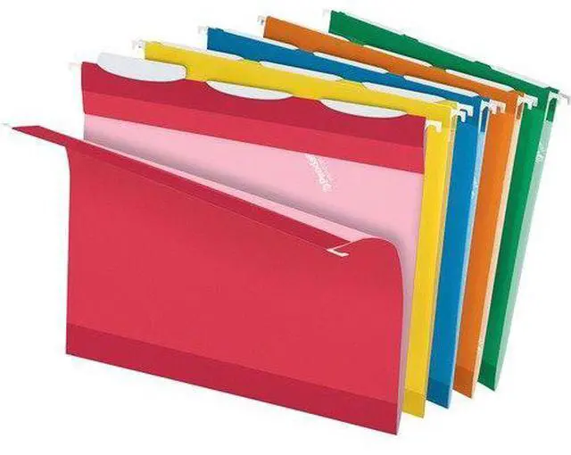 Alt view image 5 of 20 - Tops Pendaflex 42621 Ready-Tab Reinforced Hanging Folders  1/3 Tab  Letter  Assorted Colors  25/Box