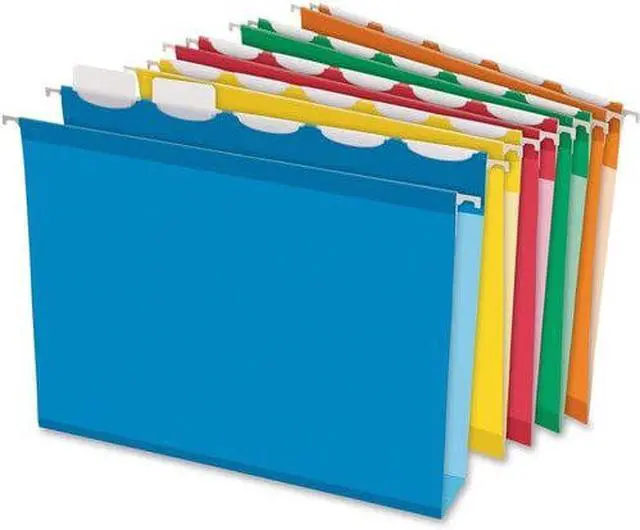 Alt view image 3 of 9 - Pendaflex Ready-Tab 42700 Ready-Tab Hanging File Folders, 2 in. Capacity, Letter, Assorted, 20-Box