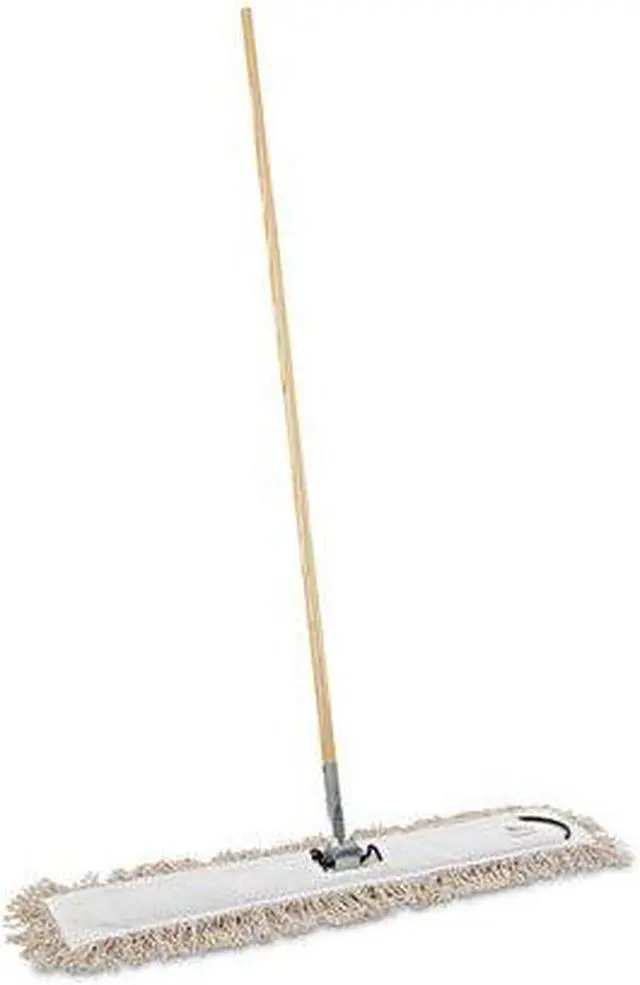 Alt view image 14 of 20 - Boardwalk Cut-End Dust Mop Kit 36 x 5 60" Wood Handle Natural M365C