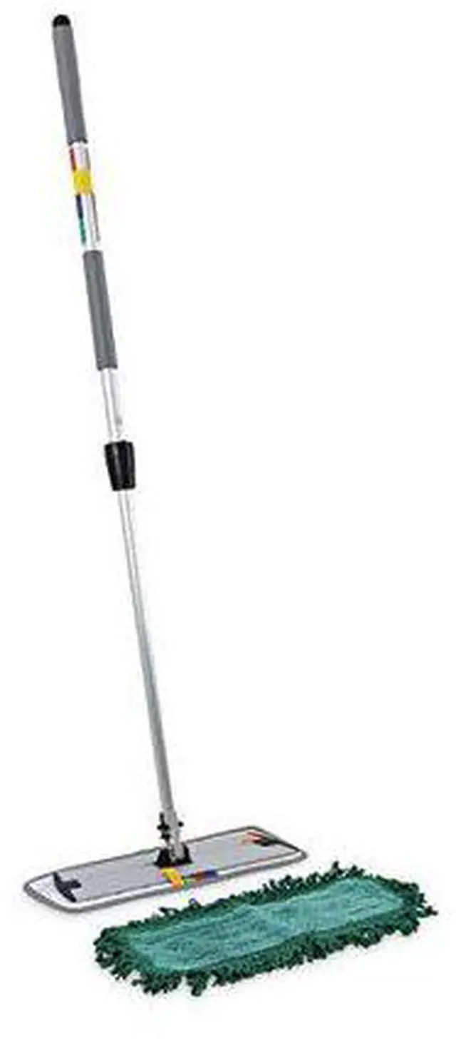 Alt view image 4 of 9 - Boardwalk Microfiber Cleaning Kit 18" Wide Blue/Green Head 35" to 60" BWKMFKIT