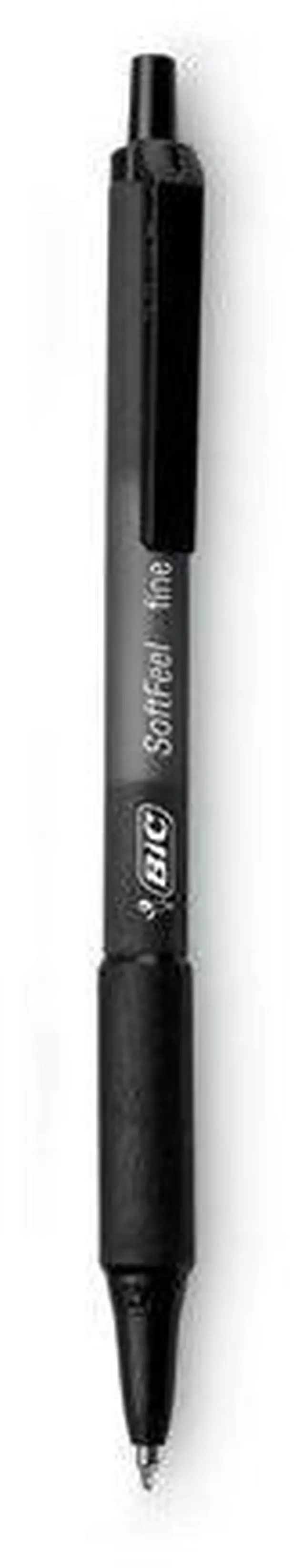 Alt view image 6 of 17 - BIC Soft Feel Retractable Ballpoint Pen Black 1mm Medium 36/Pack SCSM361BK