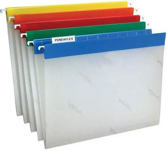 Alt view image 3 of 16 - Pendaflex Poly Hanging File Folders 1/5 Tab Letter Assorted Colors 25/Box 55708
