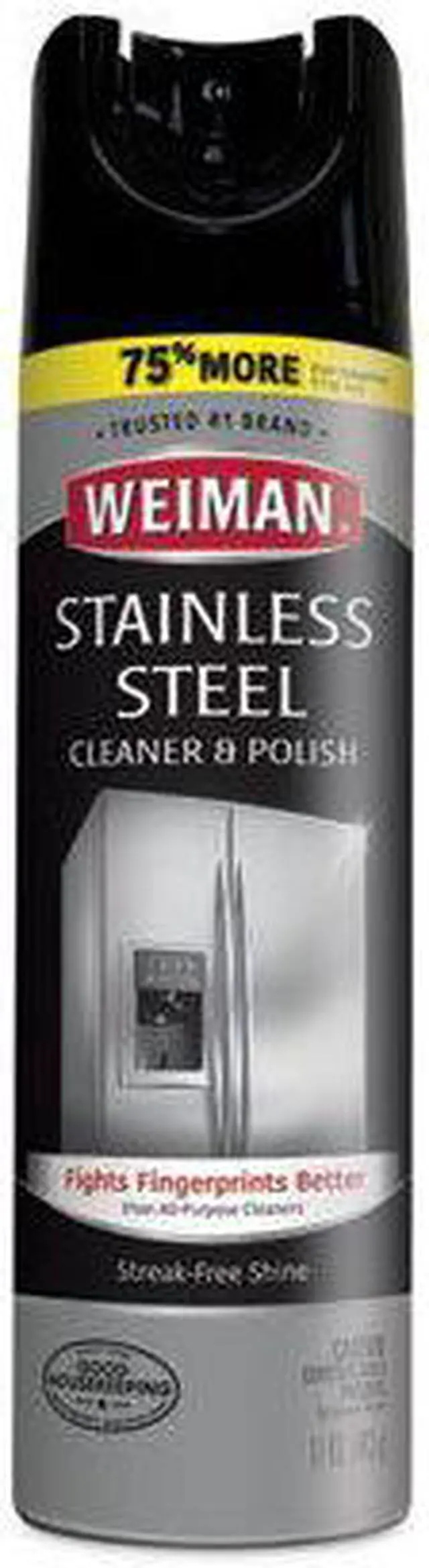 Alt view image 18 of 20 - Weiman Stainless Steel Cleaner and Polish WMN49