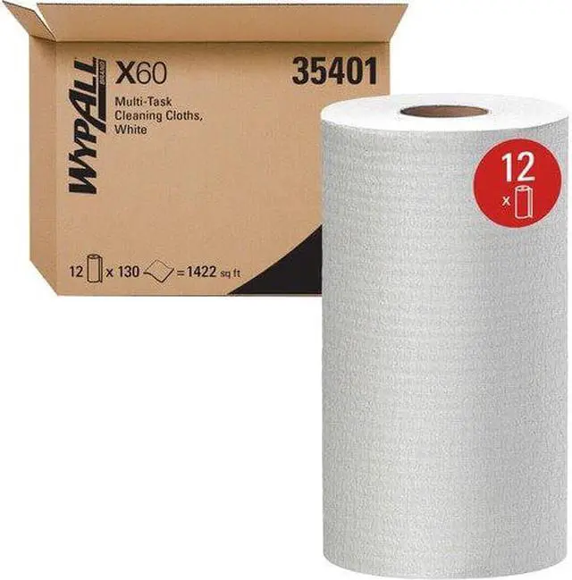 Alt view image 4 of 9 - Wypall X60 Rag Rplmt Hydro Wpr Roll Whi 12/13