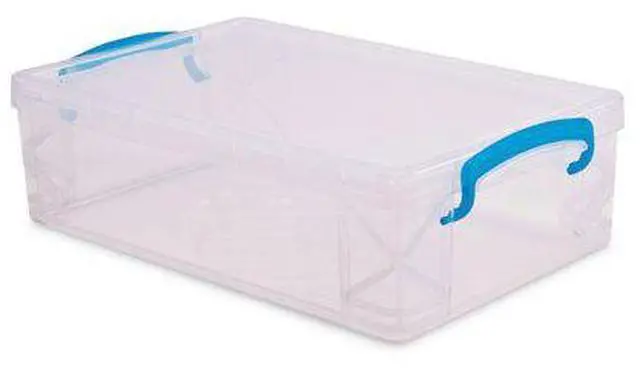 Alt view image 9 of 14 - Advantus 37539 Super Stacker Large Pencil Box, 9 X 5 1/2 X 2 5/8, Clear