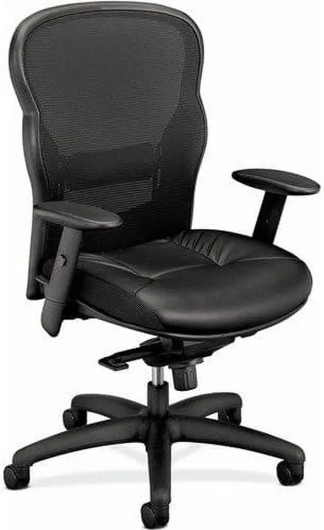 Alt view image 4 of 6 - HON Company Wave Mesh High-Back Task Chair 250lbs Cap. Black HVL701SB11