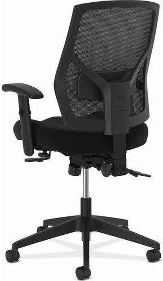 Alt view image 7 of 19 - HON Crio High-Back Task Chair -Mesh Back Computer Chair with Asynchronous Control for Office Desk, Black (HVL582)