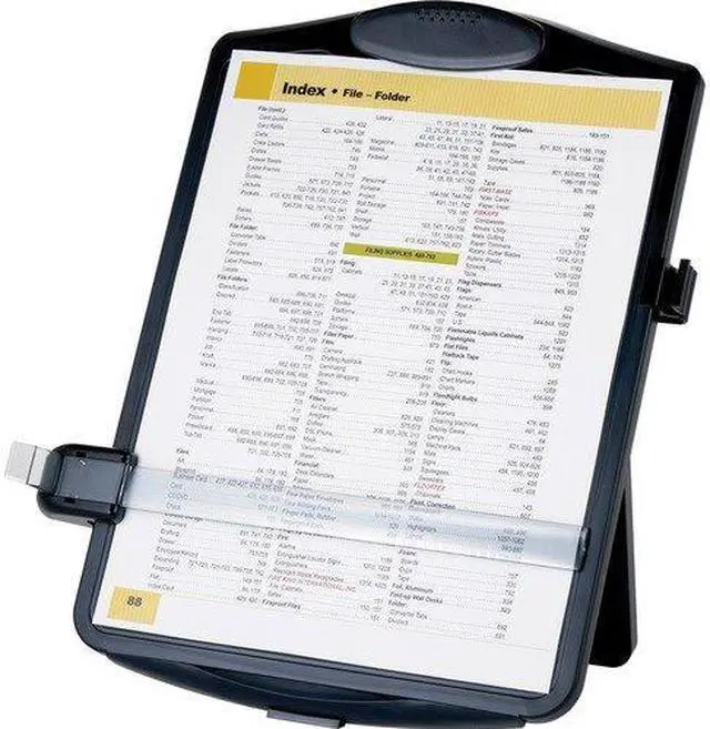 Alt view image 8 of 8 - Easel Document Holders, Adjustable, 10"x2"x14", Black