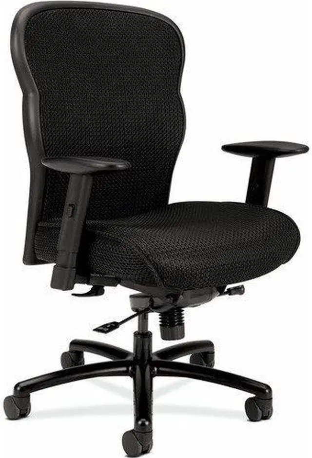 Alt view image 5 of 9 - HON Company Wave Mesh Big and Tall Chair Supports up to 450 lbs. Black