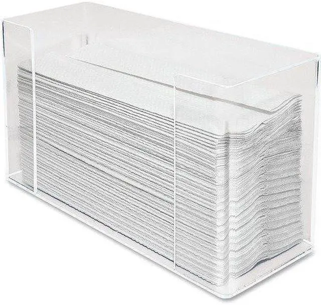 Alt view image 11 of 13 - Kantek KTKAH190 C-Fold-Multifold Towel Dispenser- 11-.50in.4-.13in.x6-.75in.- Clear