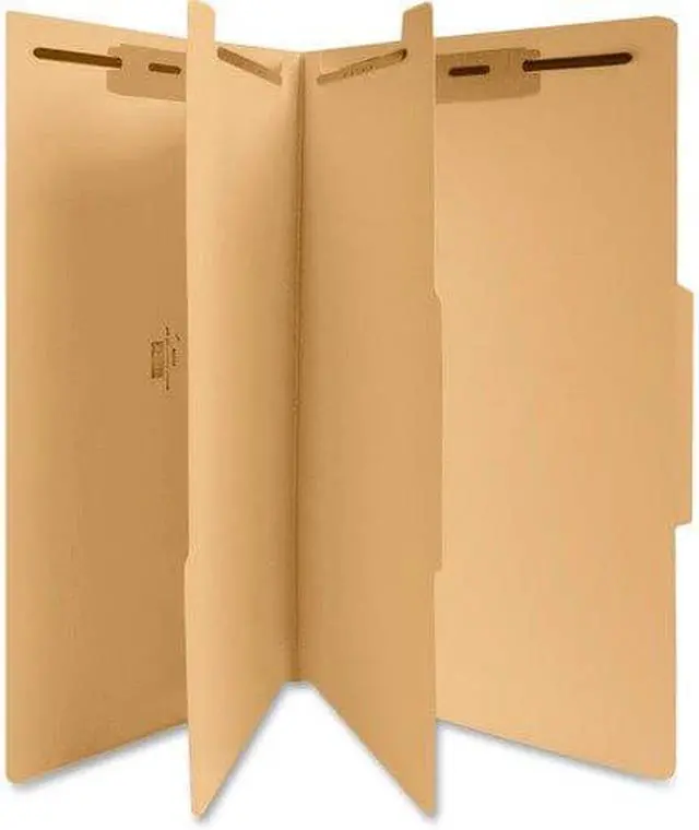 Alt view image 8 of 8 - Sparco SPR95008 Classification Folder 8.50" Width x 14" Length Sheet Size - 1" Expansion - 1" Folder,  6 Dividers - Manila, 1 Each