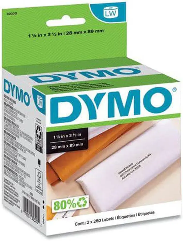 Alt view image 2 of 3 - Dymo LABELS ADDRESS 1 1 8" X 3 1