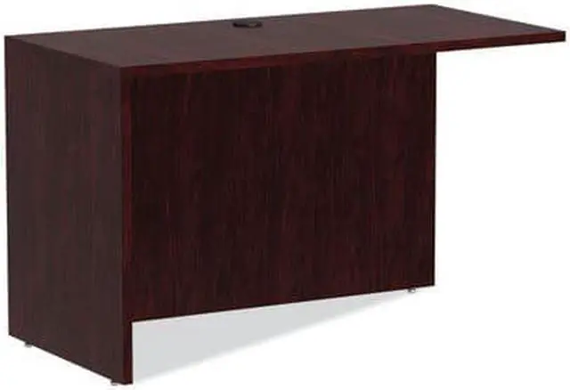 Alt view image 6 of 14 - Alera Valencia Series Reversible Return/Bridge Shell,47 1/4w x 23 5/8d, Mahogany