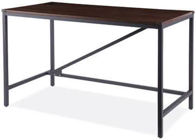 Alt view image 6 of 20 - Alera INDUSTRIAL SERIES TABLE DESK, 47.25W X 23.63D X 29.5H, MODERN WALNUT ALELTD4824WA