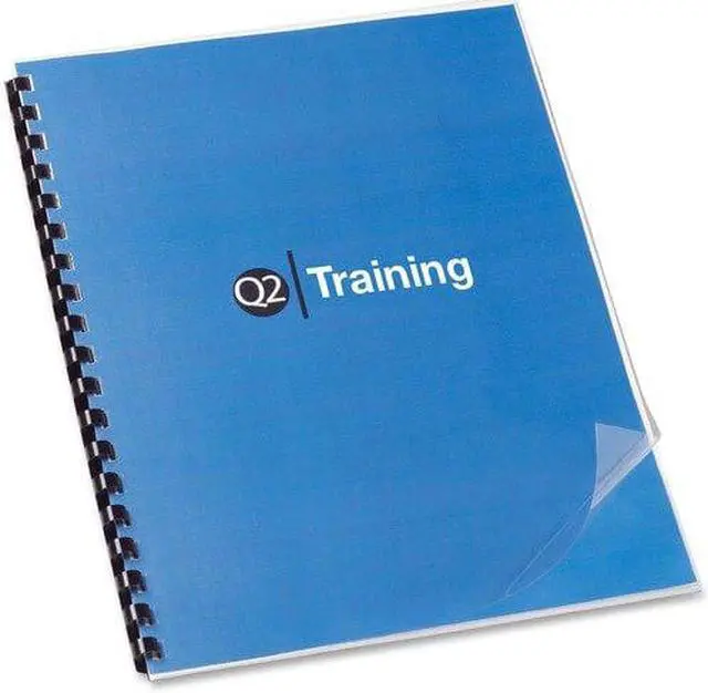 Alt view image 2 of 3 - Gbc Binding Covers, Plastic, Clear, PK100 11" x 8-1/2" Clear  Plastic  2000041