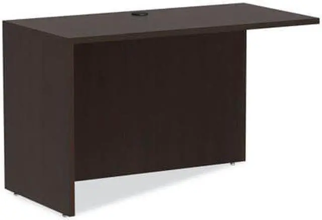 Alt view image 4 of 18 - Alera Valencia Series Reversible Return/Bridge Shell,47 1/4w x 23 5/8d, Espresso