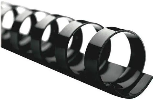 Alt view image 3 of 3 - Gbc Black Binding Spine, Comb, 3/4", Sheet Capacity 160 3/4" Plastic 4000104