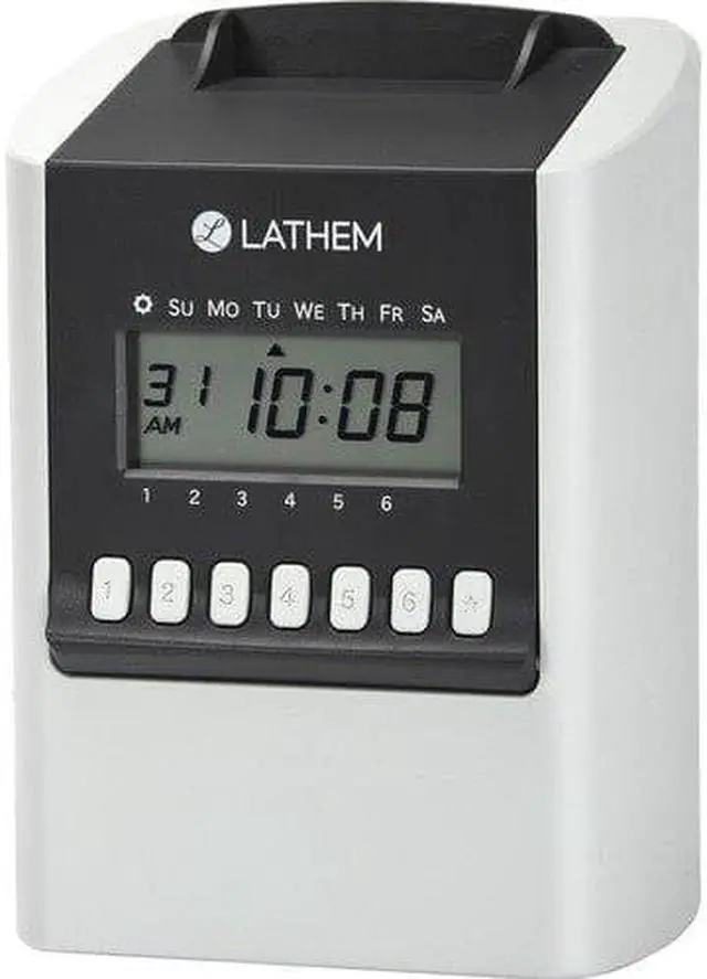 Alt view image 5 of 8 - Lathem  Electronic Time Clock 700E