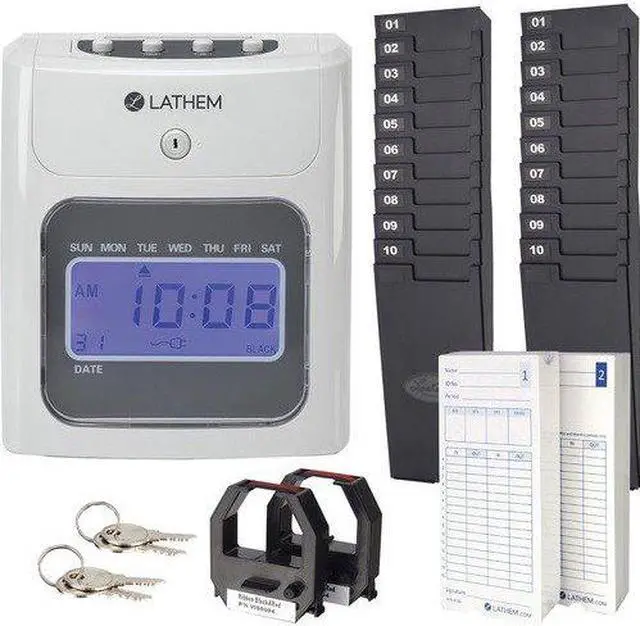 Alt view image 8 of 13 - Lathem 400EKIT Time Clock Bundle
