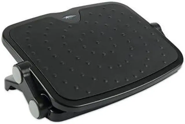 Alt view image 8 of 19 - Alera Soft Cushioned Ergonomic Footrest 14w x 19 5/8d x 3 3/4 to 7 1/2h Black