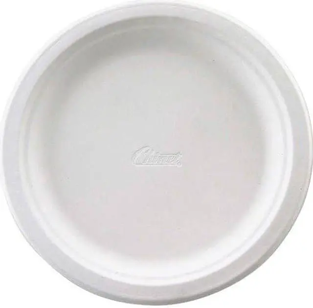 Alt view image 5 of 8 - Huhtamaki Fiber Tableware, Premium Molded, 8-3/4" Plate, 125/Pack, White
