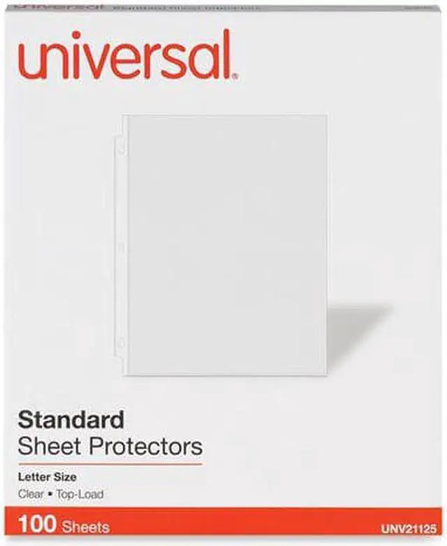 Alt view image 3 of 8 - Universal Top-Load Poly Sheet Protectors, Standard, Letter, Clear, 100ct.