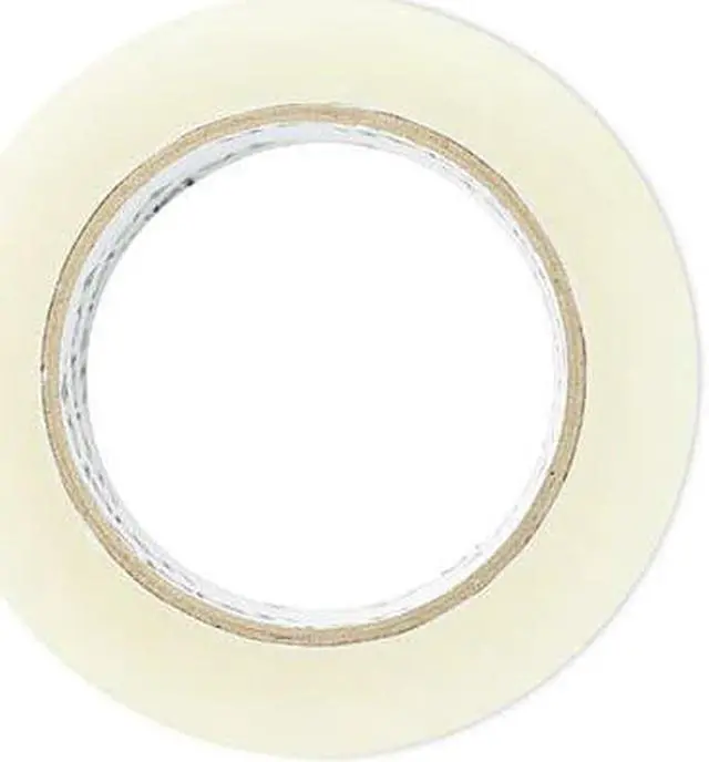 Alt view image 6 of 11 - Universal Quiet Tape Box Sealing Tape 48mm x 100m 3" Core Clear 6/Pack 73000