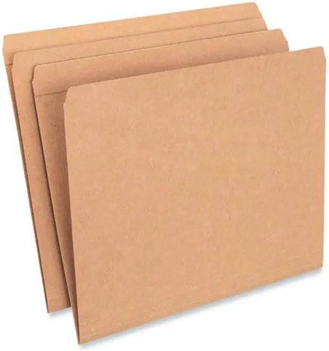 Alt view image 3 of 10 - UNIVERSAL Kraft File Folders Straight Cut Top Tab Letter Kraft 100/Box 16130