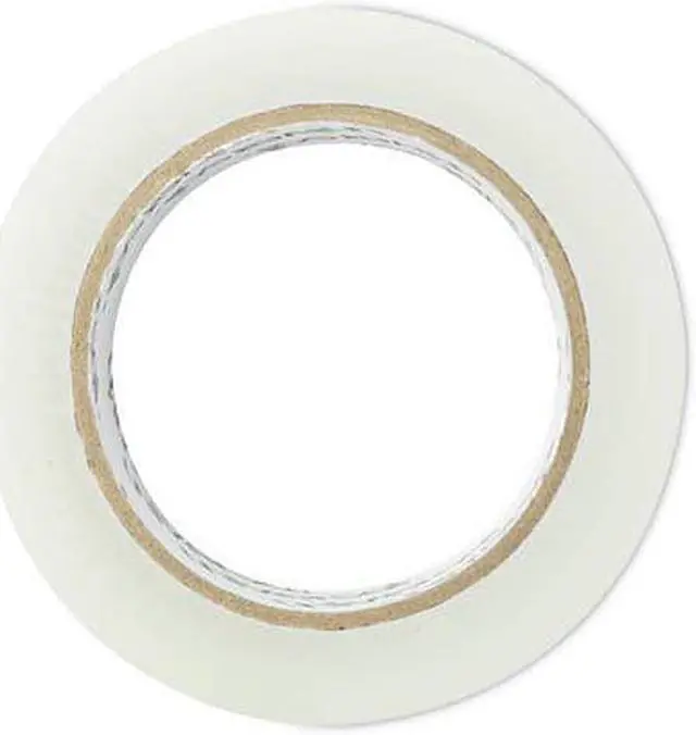 Alt view image 4 of 12 - Universal General-Purpose Acrylic Box Sealing Tape 48mm x 100m 3" Core Clear 12