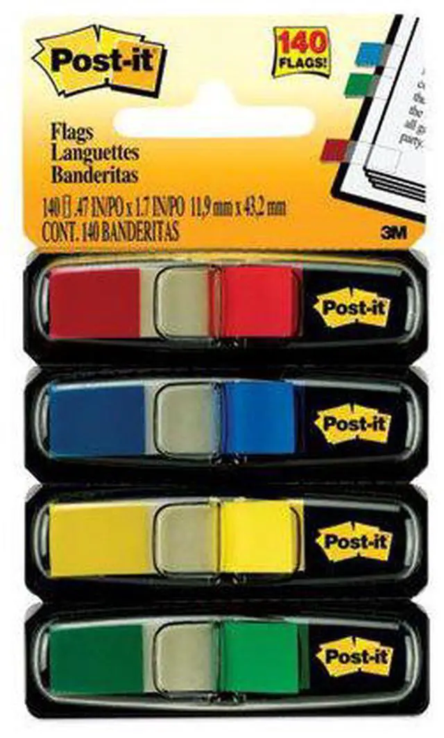 Alt view image 15 of 20 - Post-It Flags Flag,Small Sze 140/Pk,Ast 6834