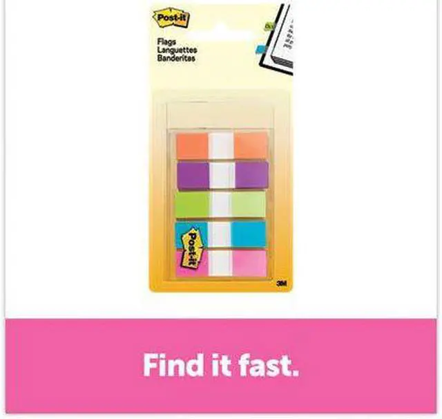 Alt view image 18 of 20 - 3M 6835CB Small Flags Five Bright Colors Five Dispensers of 20 Flags per Color