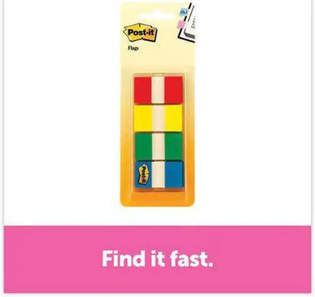 Alt view image 14 of 20 - 3M 680RYGB2 Flags in Portable Dispenser Assorted 160 Flags/Dispenser