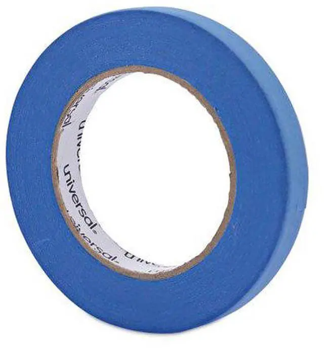 Alt view image 5 of 11 - Universal Premium Blue Masking Tape w/Bloc-it Technology 18mm x 54.8m Blue 2