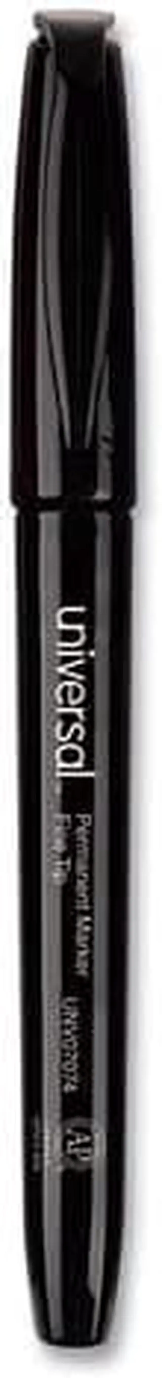 Alt view image 8 of 20 - Universal Pen-Style Permanent Marker Bullet/Fine Black 60 per pack 07074