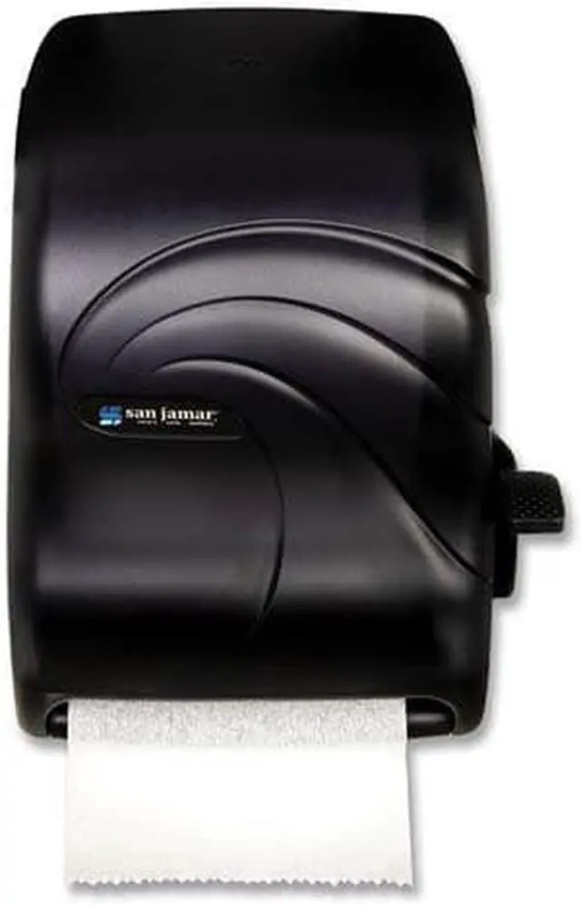 Alt view image 4 of 11 - San Jamar Lever Roll Towel Dispenser Oceans Black Pearl 12 15/16 x 9 1/4 x 16 1/2 T1190TBK