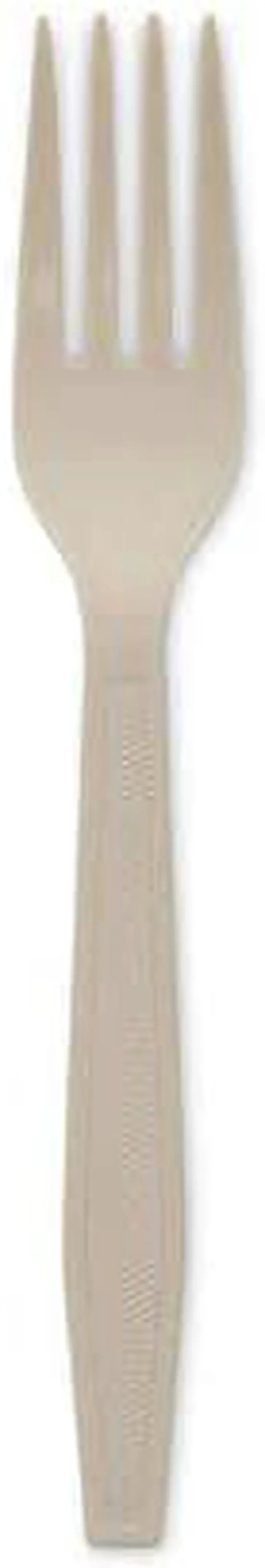 Alt view image 3 of 3 - Pactiv EarthChoice PSM Cutlery, Fork, Tan, 1,000 Forks (PCTYPSMFTEC)