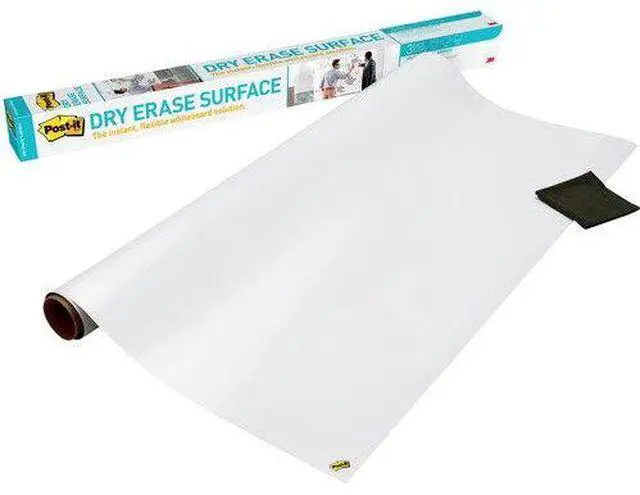 Alt view image 10 of 20 - Post-it Dry DEF4X3 - Erase Film with Adhesive Backing, 48 x 36, White
