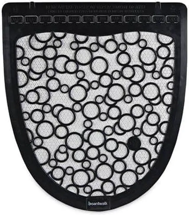 Alt view image 9 of 9 - Boardwalk Urinal Mat 2.0, Rubber, 17.5 X 20, Black/White, 6/Carton UMBW