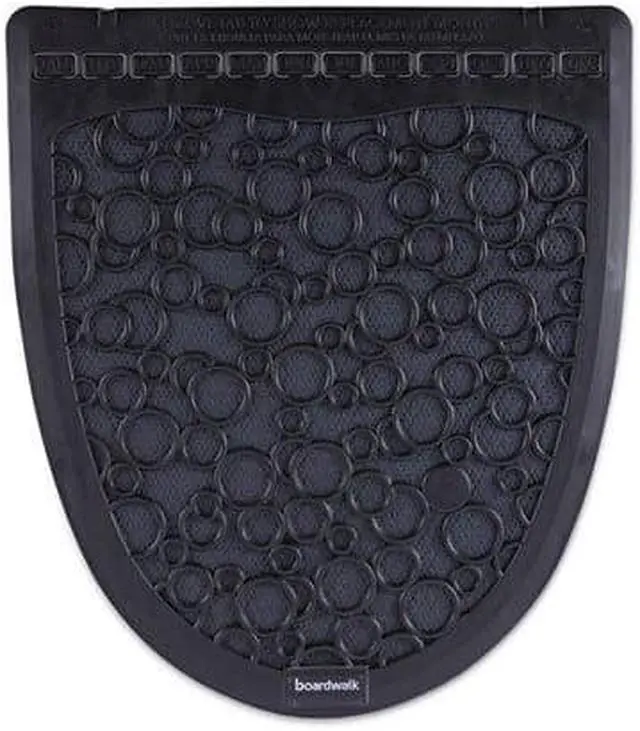 Alt view image 4 of 10 - Urinal Mat 2.0, Rubber, 17 1/2 x 20, Black/Black, 6/Carton UMBB