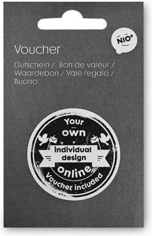 Alt view image 7 of 7 - Custom Stamp Voucher, For Use with NIO 071509 Stamp 071596