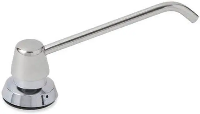 Alt view image 8 of 15 - Bobrick Counter-Mounted Soap Dispenser 34oz Stainless Steel 8226