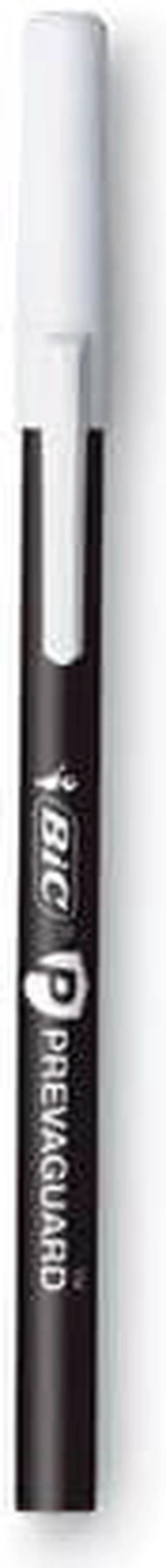 Main image of Bic PrevaGuard Ballpoint Stick Pen, Bk Ink/Bk  Barrel, 1 mm, Dozen (BICGSAM11BK)