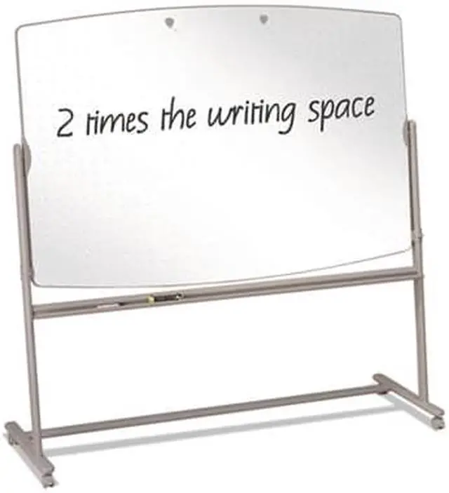 Alt view image 5 of 6 - Acco Brands - 3640TE - Total Erase Reversible Mobile Easel, 72 x 48, White Surface, Neutral Frame