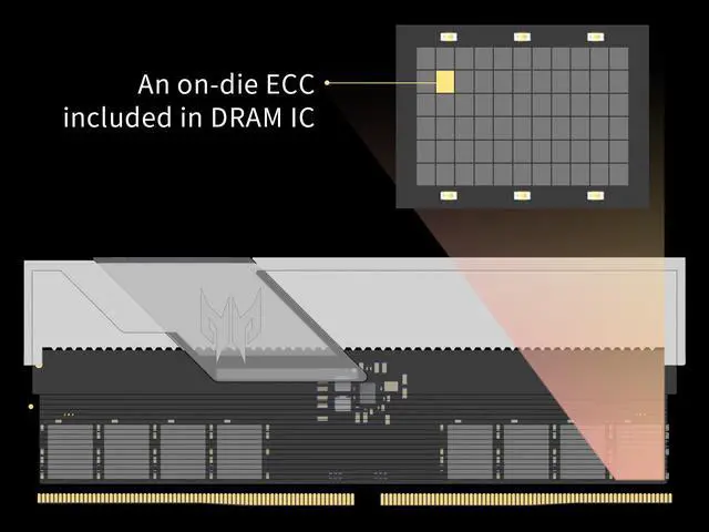 Alt view image 4 of 7 - Acer Predator Vesta II RGB DDR5 Gaming RAM 64GB (32GBx2) 5200MHz PC5-41600 CL38 288-Pin Computer Memory for Desktop PC - BL.9BWWR.320