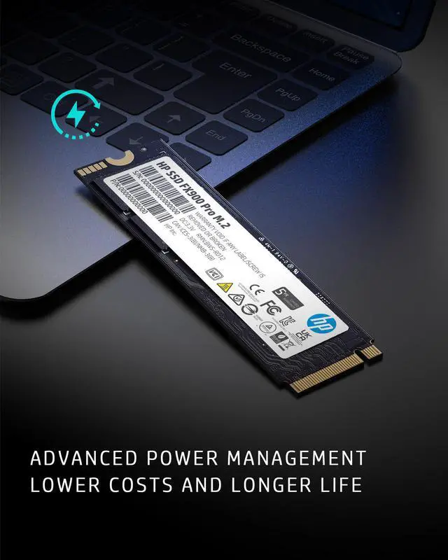Alt view image 5 of 7 - HP FX900 Pro 2TB Gaming NVMe Gen 4 SSD M.2 2280 PCIe 4.0 Internal Solid State Hard Drive Disk for PS5 Storage Expansion Up to 7400MB/s - 4A3U1AA#ABB