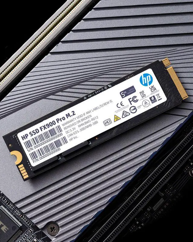 Alt view image 7 of 7 - HP FX900 Pro 512GB Gaming NVMe Gen 4 SSD M.2 2280 PCIe 4.0 Internal Solid State Hard Drive Disk for PS5 Storage Expansion Up to 7400MB/s - 4A3T9AA#ABB